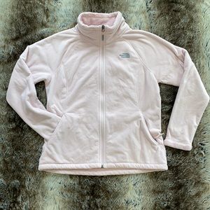 Pink The North Face fleece jacket